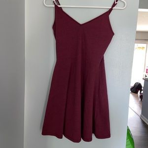 maroon dress